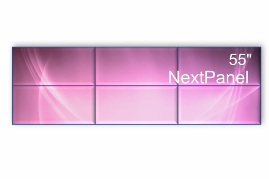 Изображение Видеостена 3x2 NexTouch NextWall55 55" VWLNV1N0955