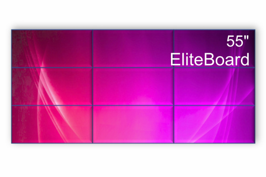 Изображение Видеостена 3x3 EliteBoard 55" BE-55F5