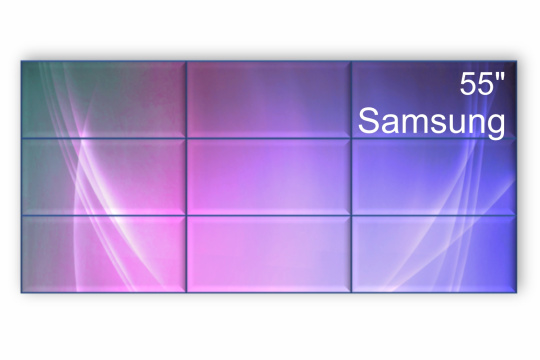 Изображение Видеостена 3x3 Samsung 55" VM55C-R